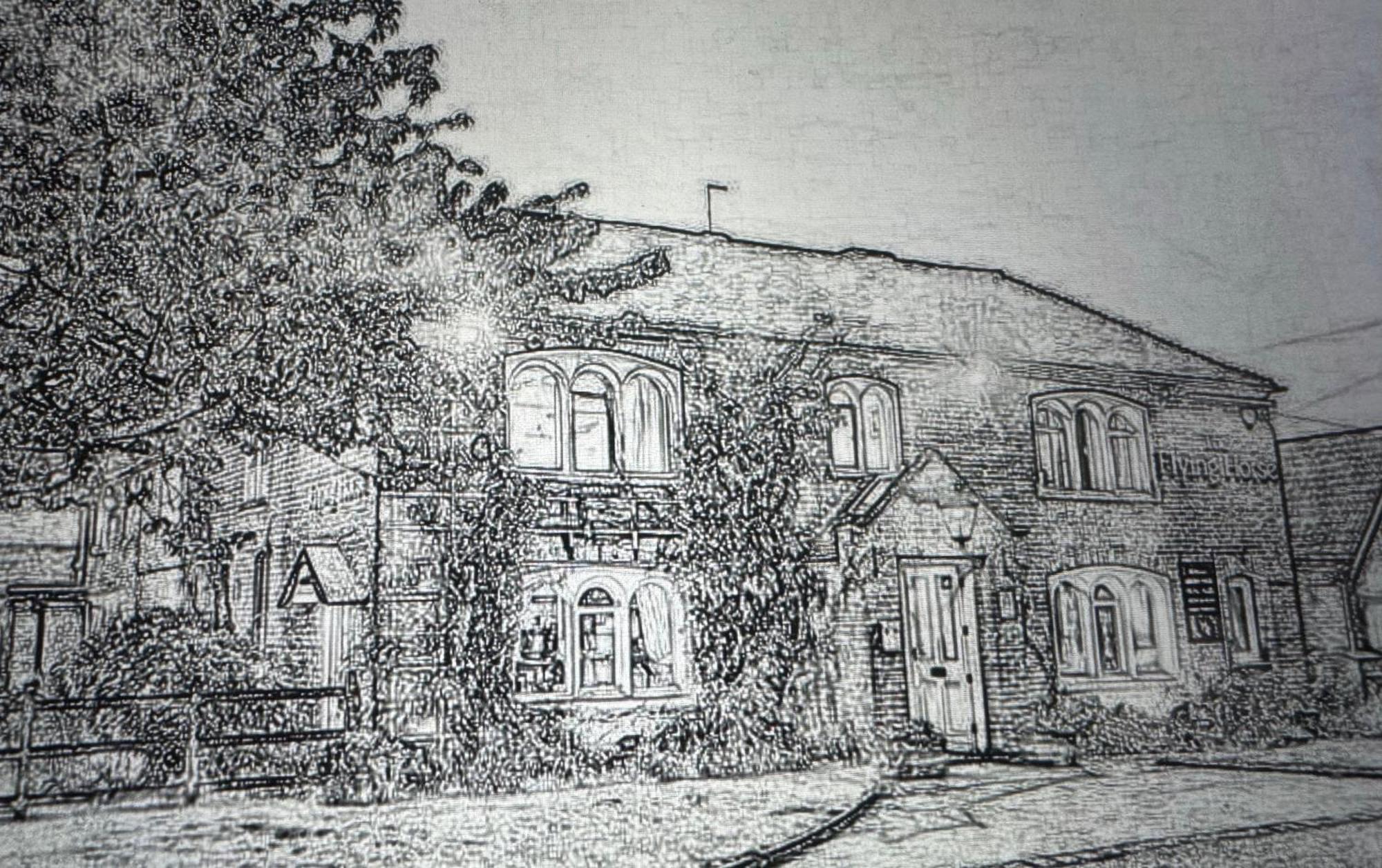 The Flying Horse Inn 邦戈顿奥弗 外观 照片